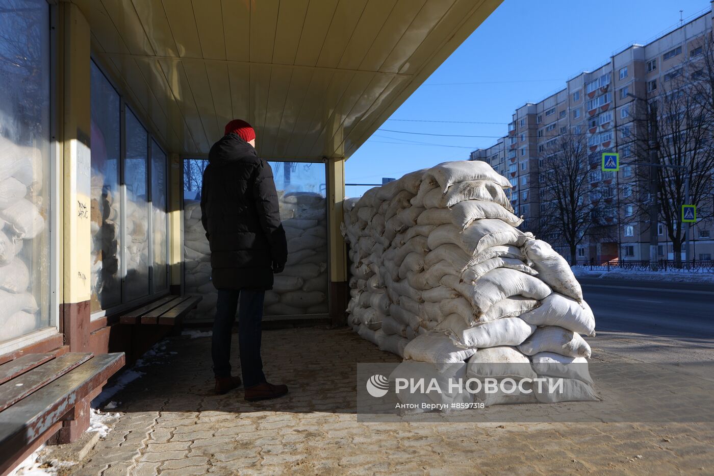 Укрепление остановок общественного транспорта в Белгороде