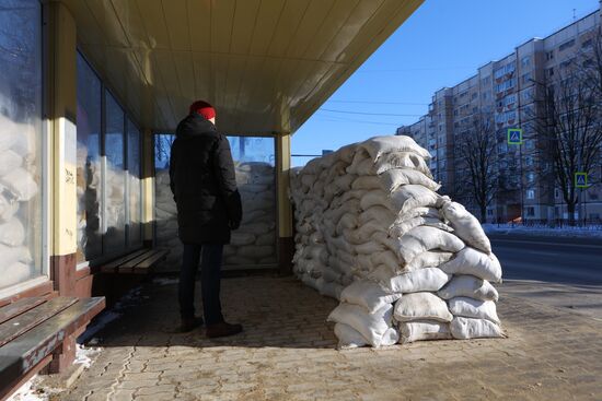 Укрепление остановок общественного транспорта в Белгороде