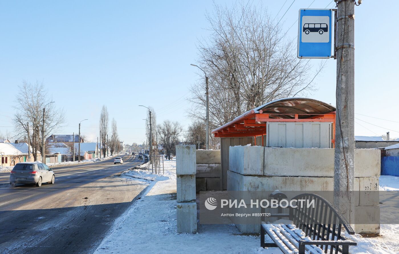 Укрепление остановок общественного транспорта в Белгороде