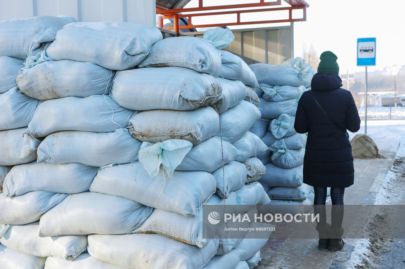 Укрепление остановок общественного транспорта в Белгороде