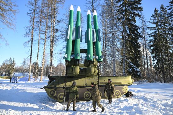Учения инженерных войск ВС РФ в Подмосковье 