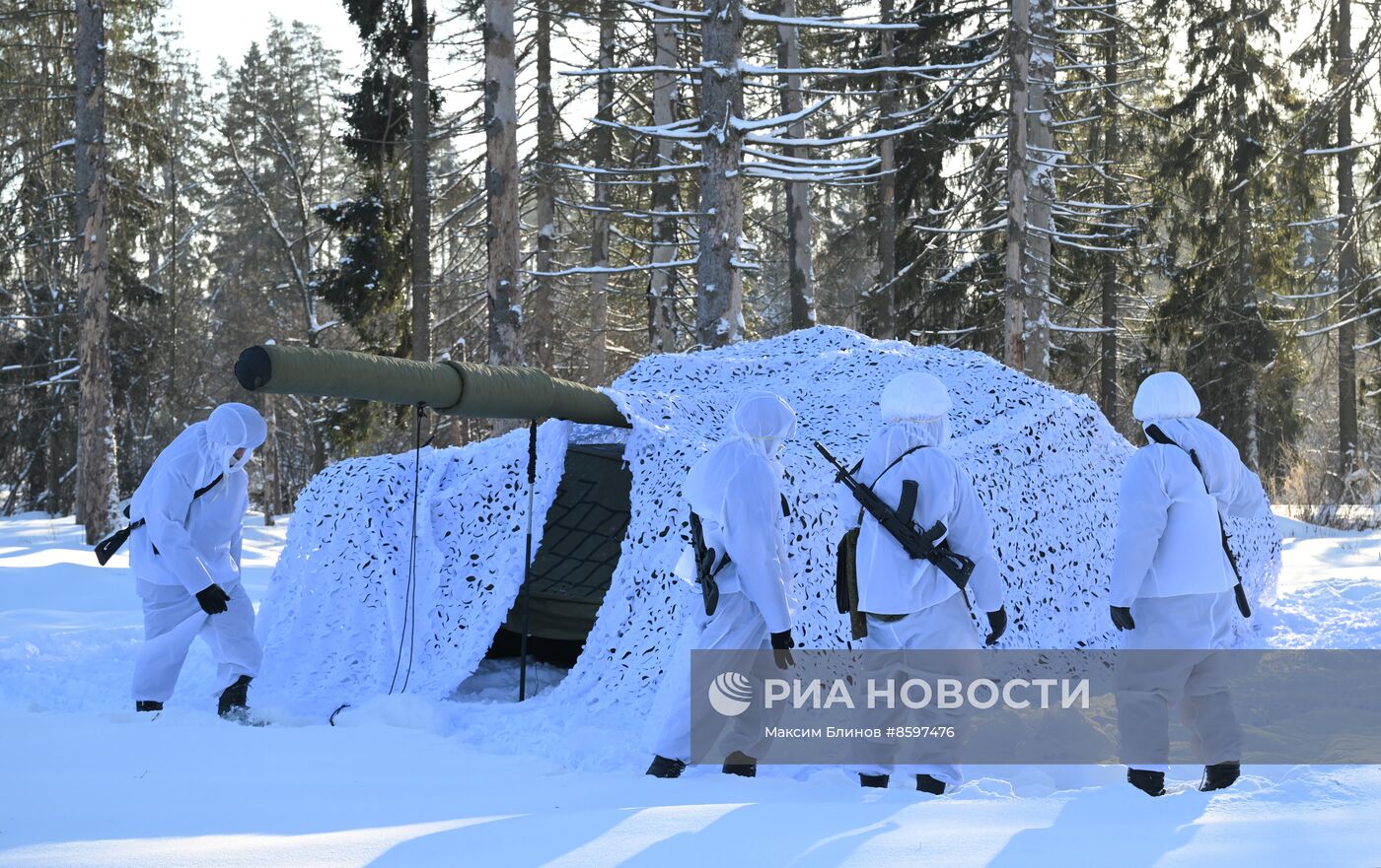 Учения инженерных войск ВС РФ в Подмосковье 