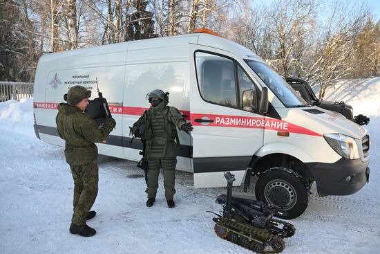 Учения инженерных войск ВС РФ в Подмосковье 