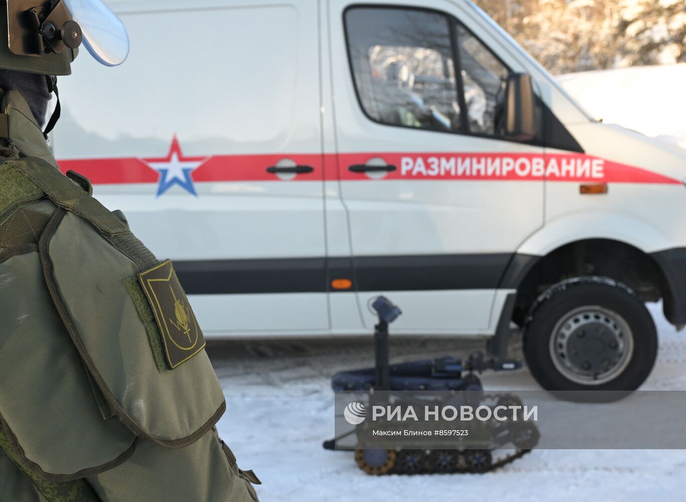 Учения инженерных войск ВС РФ в Подмосковье 
