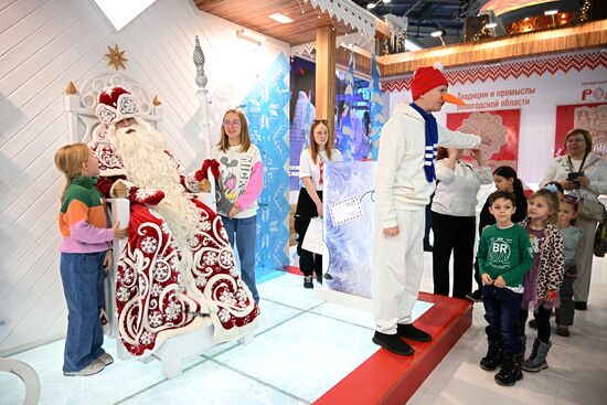 Выставка "Россия". Представление с Дедом Морозом из Великого Устюга