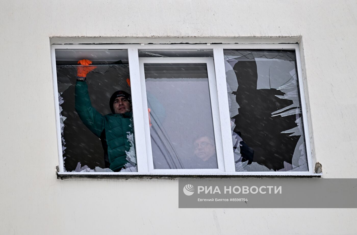 Последствия атаки беспилотников в Воронеже