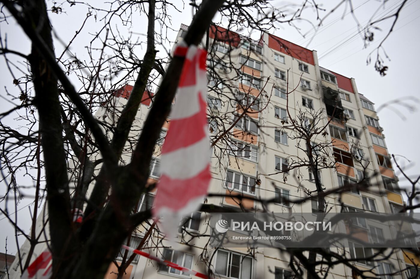 Последствия атаки беспилотников в Воронеже