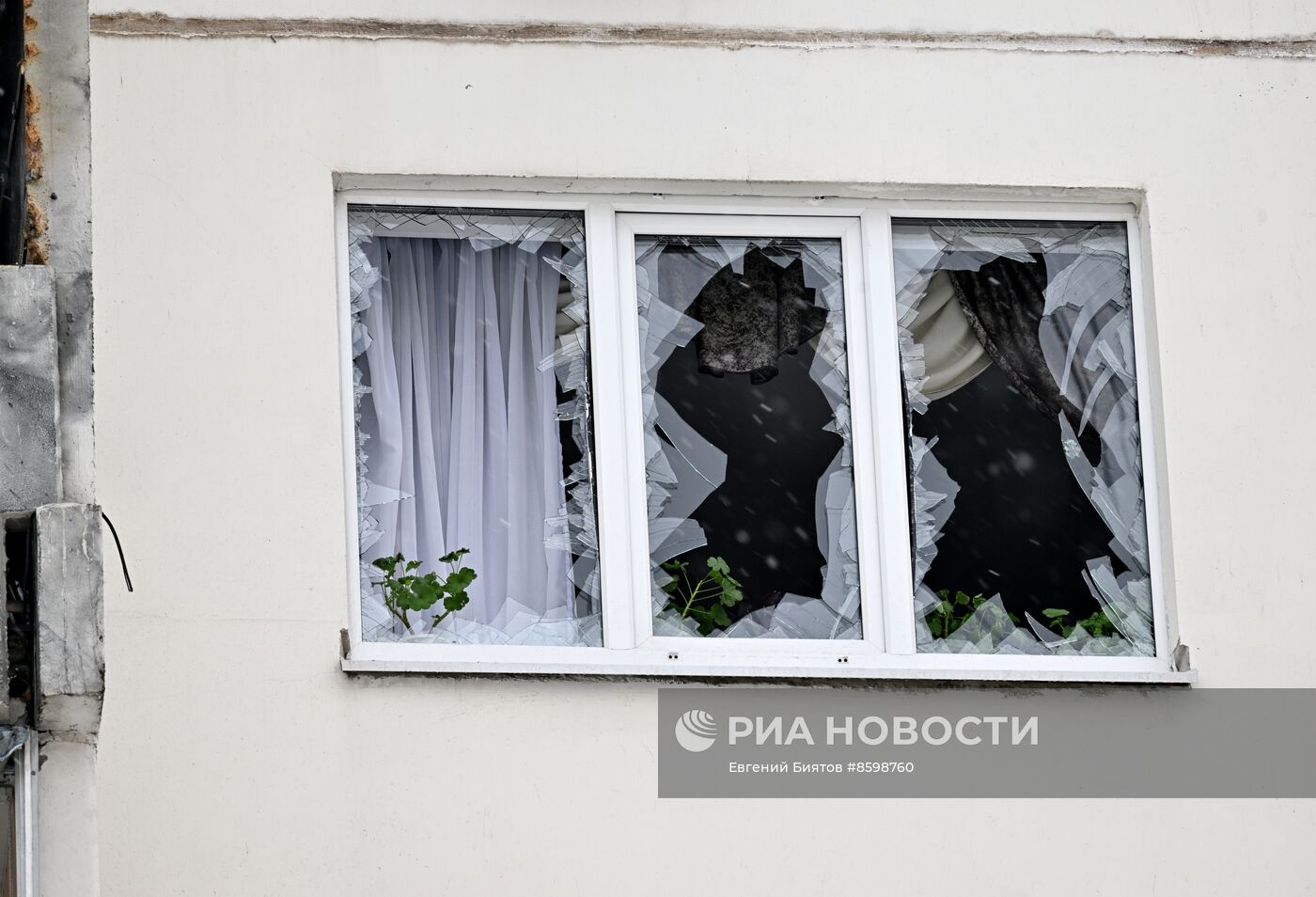 Последствия атаки беспилотников в Воронеже