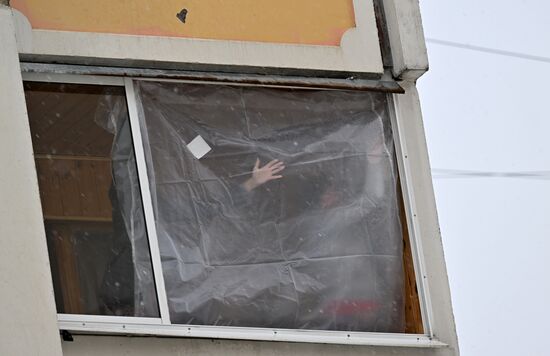 Последствия атаки беспилотников в Воронеже