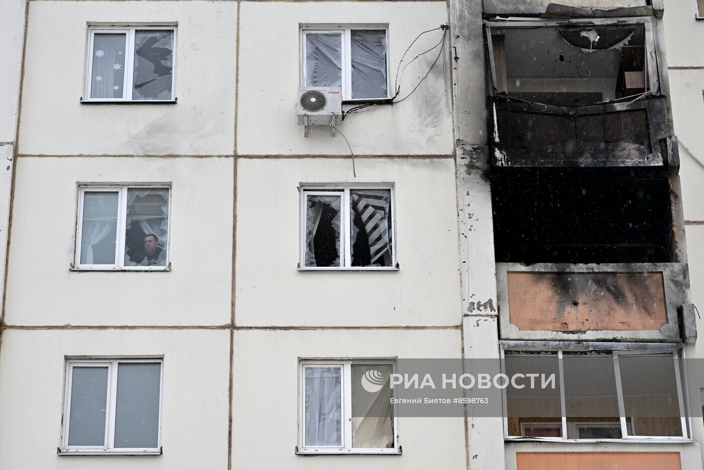 Последствия атаки беспилотников в Воронеже