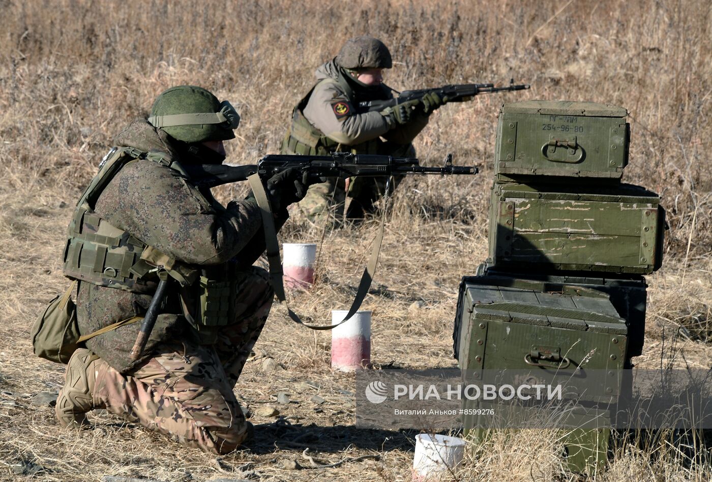 Учения военнослужащих ТОФ в Приморском крае