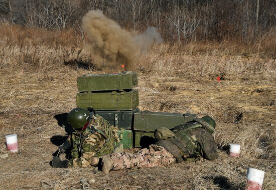 Учения военнослужащих ТОФ в Приморском крае