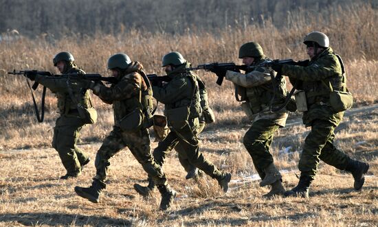 Учения военнослужащих ТОФ в Приморском крае