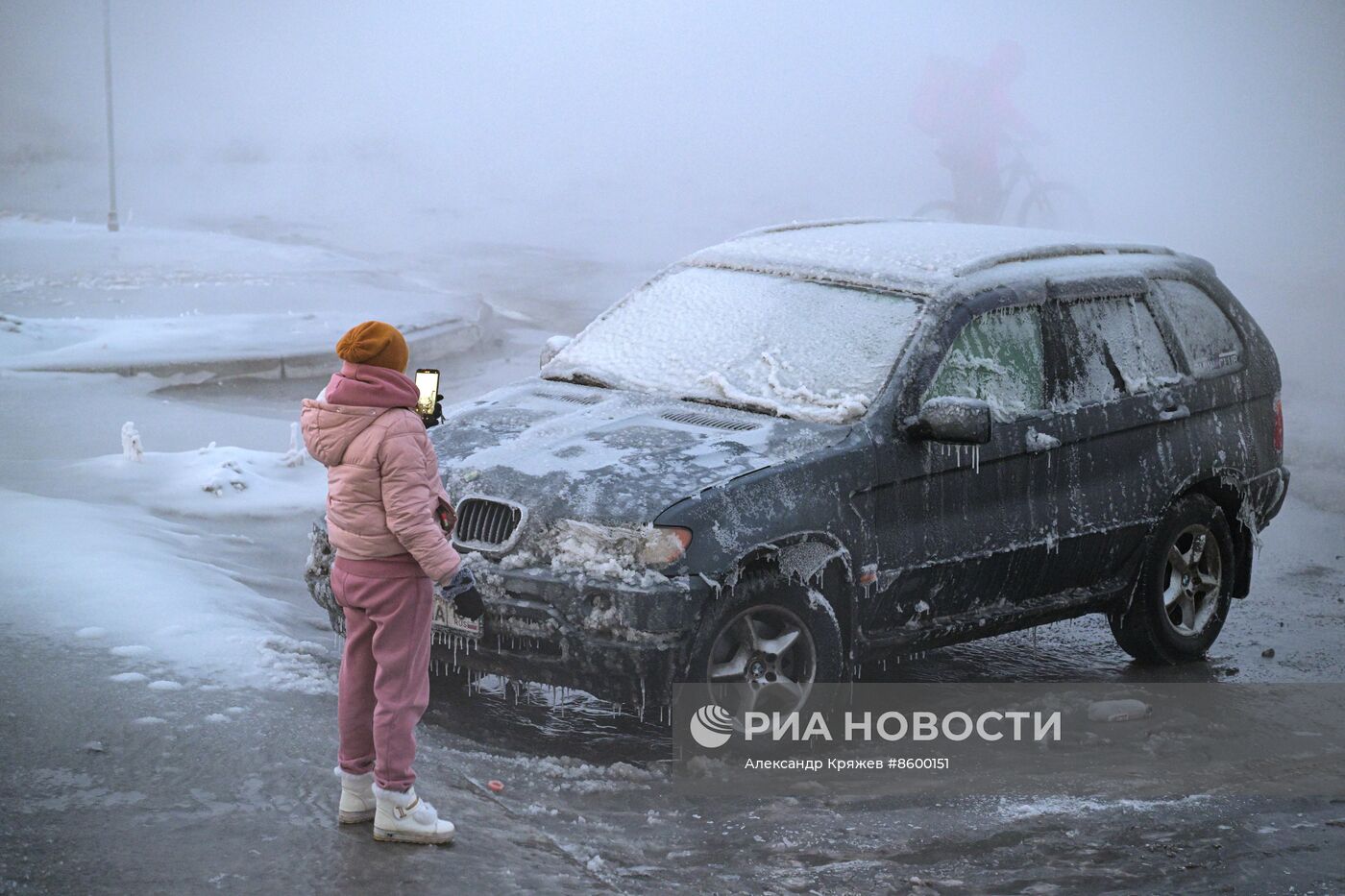 Прорыв на теплотрассе в Новосибирске