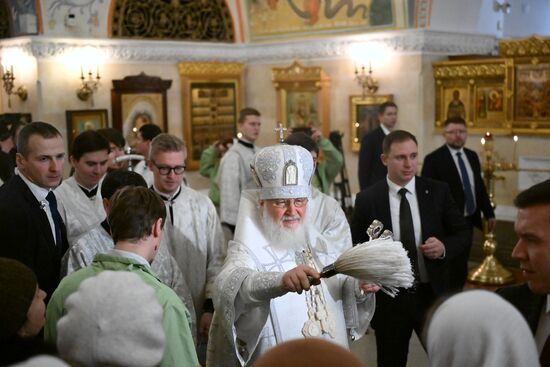 Патриаршее служение в Крещенский сочельник