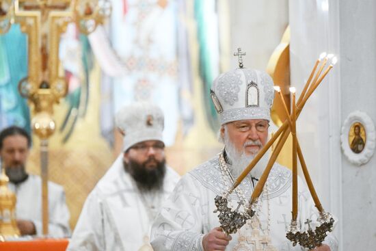 Патриаршее служение в Крещенский сочельник