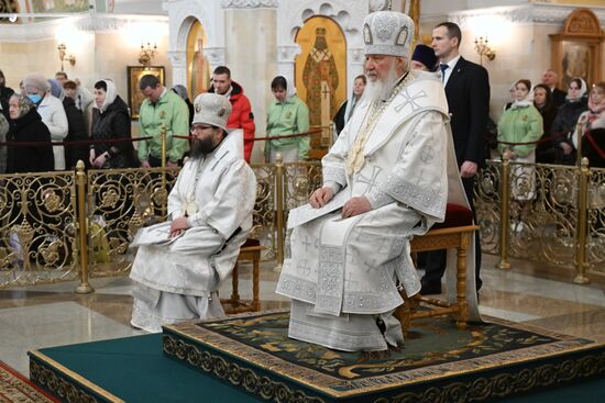 Патриаршее служение в Крещенский сочельник