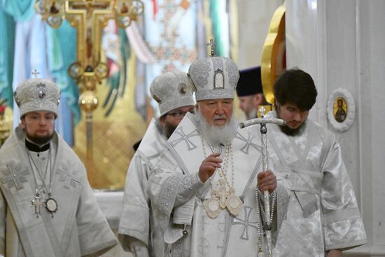 Патриаршее служение в Крещенский сочельник