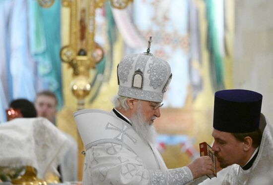 Патриаршее служение в Крещенский сочельник