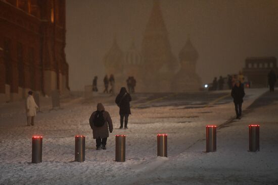 Снег в Москве