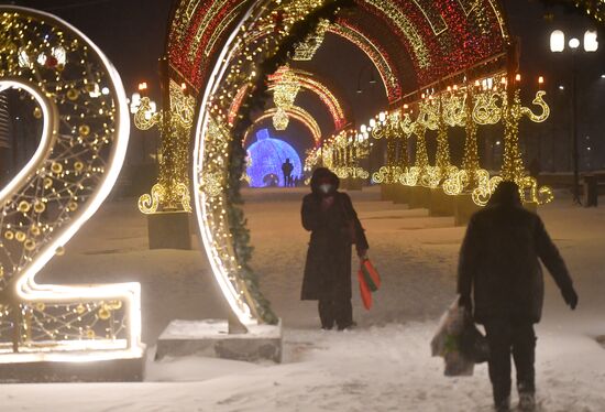 Снег в Москве