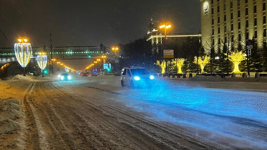 Снег в Москве