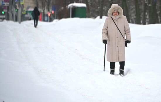 Снег в Москве