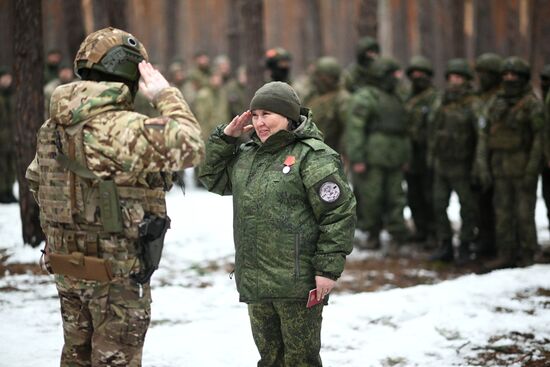 Награждение военнослужащих группировки войск "Центр" в зоне СВО