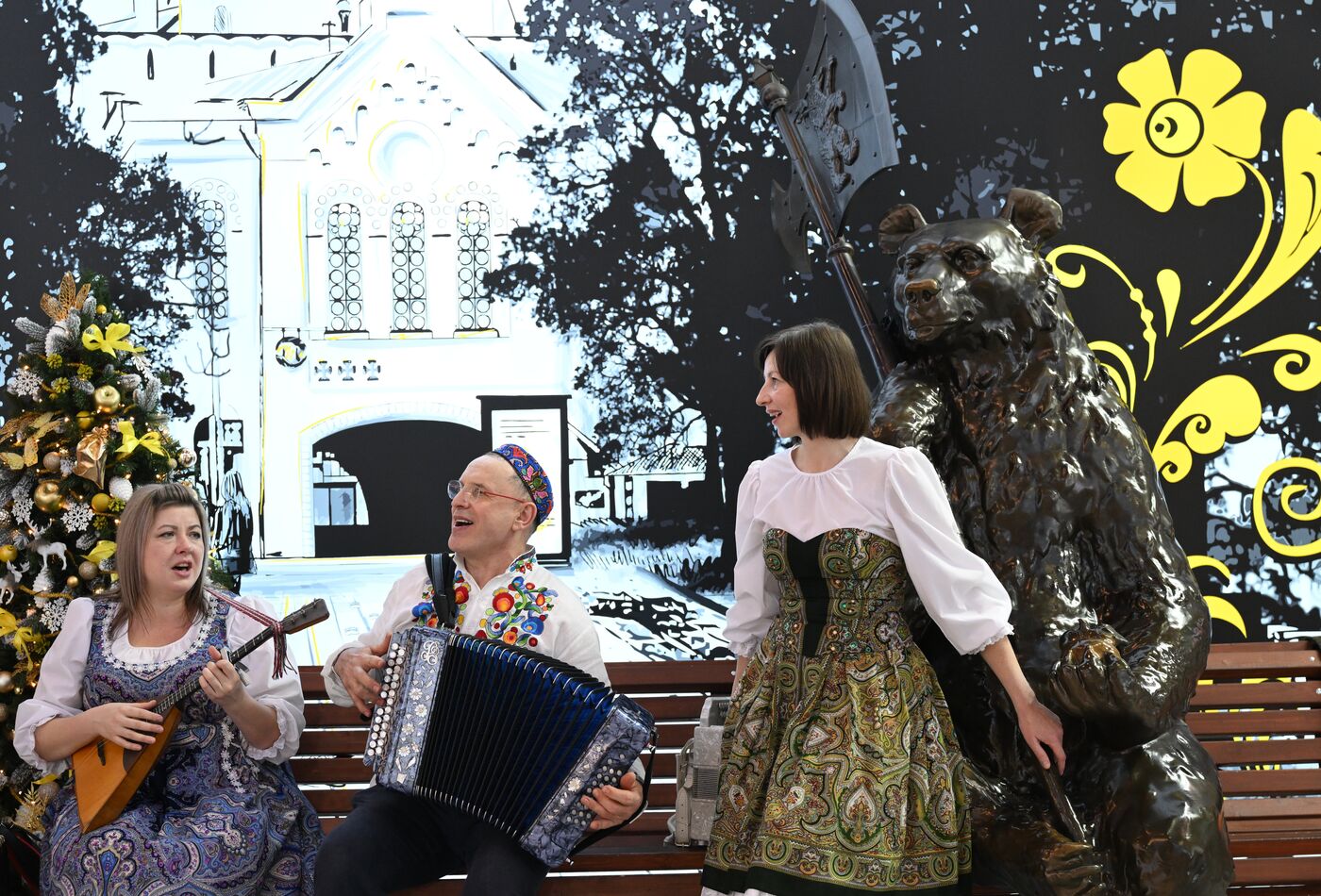 Работа выставки "Россия"