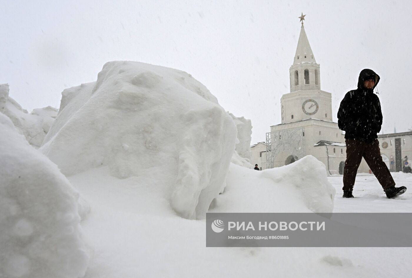 Снегопад в Казани