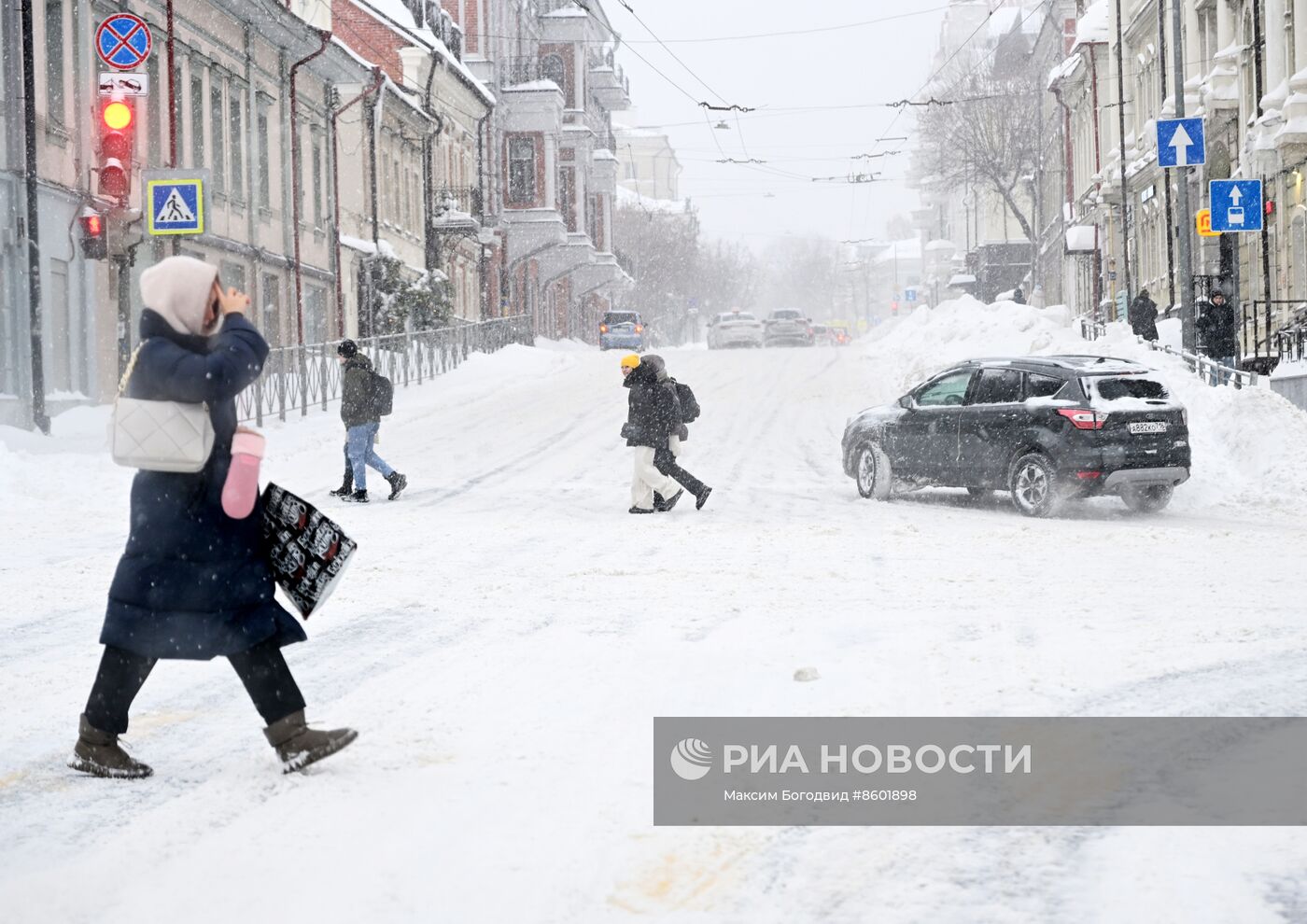 Снегопад в Казани