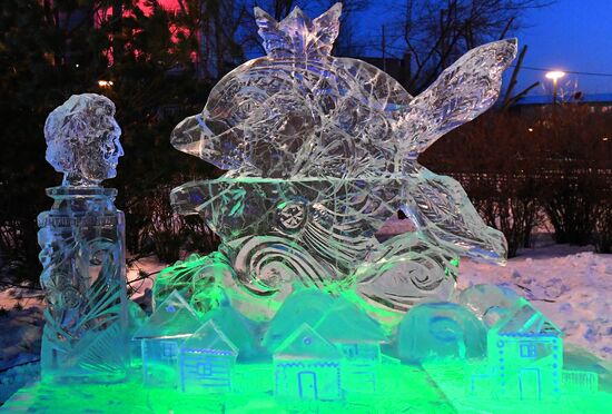 Конкурс ледовых скульптур "Волшебный лед Сибири"