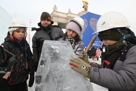 Выставка "Россия". Фестиваль ледяных скульптур 