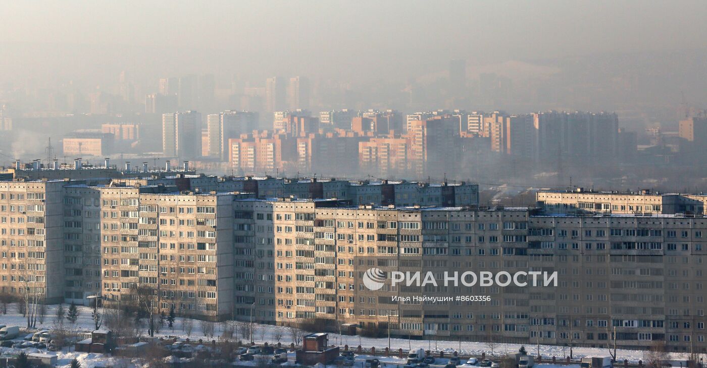 Режим "чёрного неба" в Красноярске