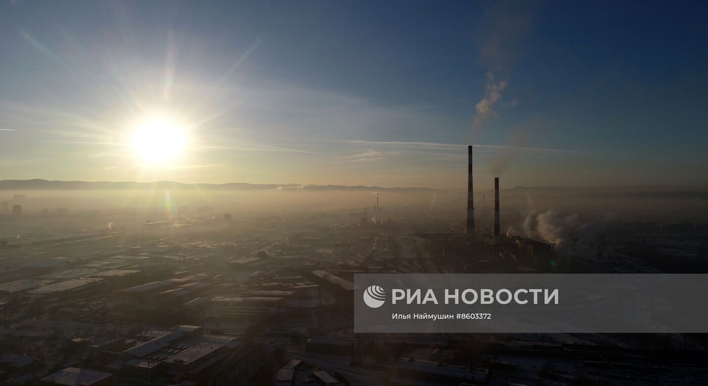 Режим "чёрного неба" в Красноярске