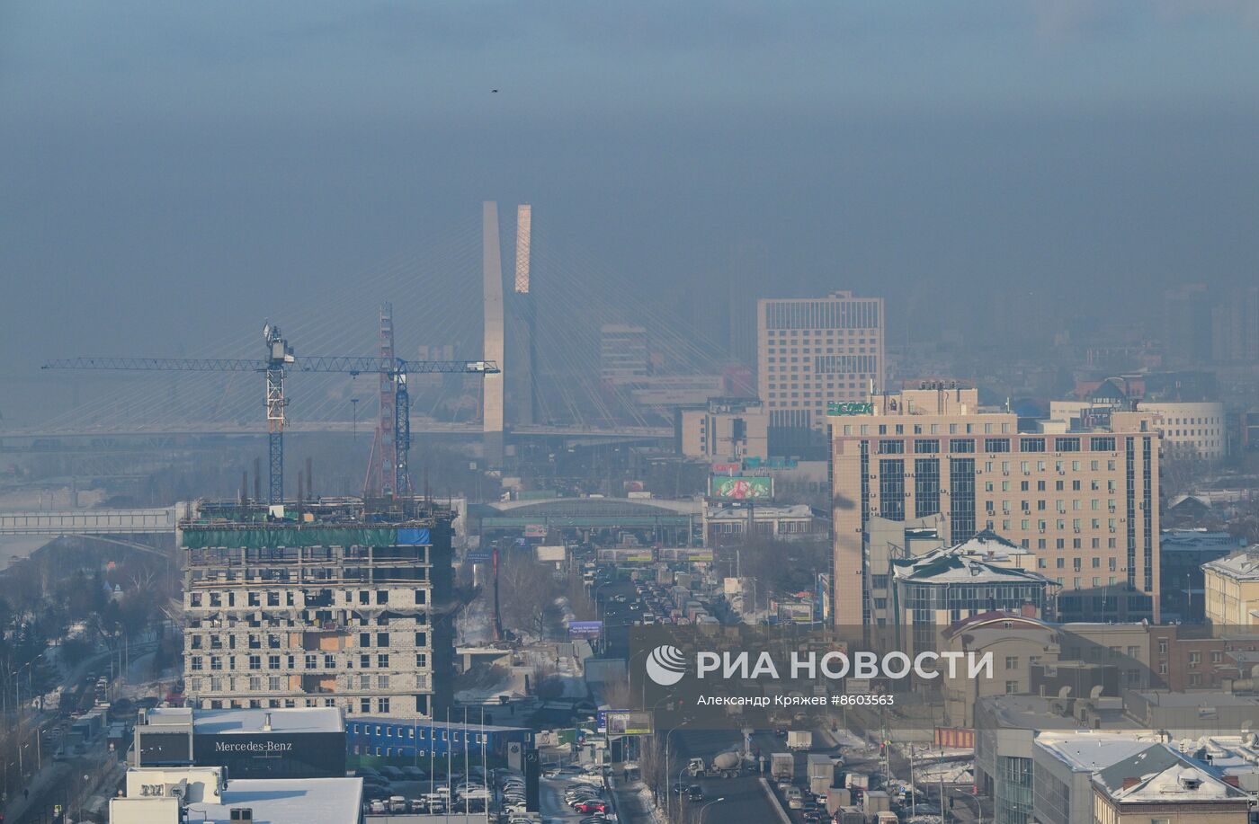 Режим "чёрного неба" в городах Сибири