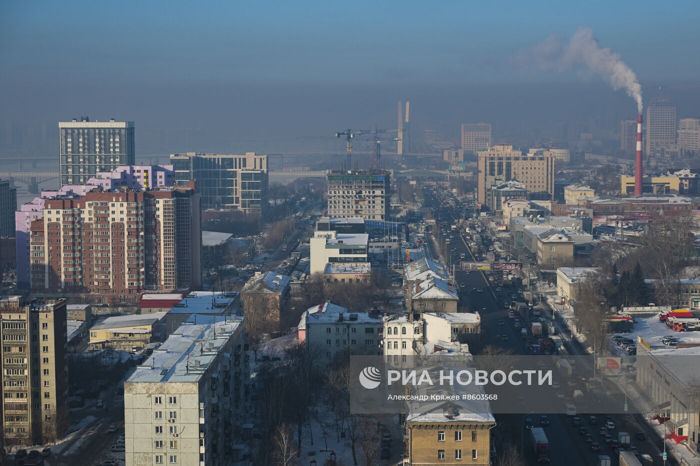 Режим "чёрного неба" в городах Сибири