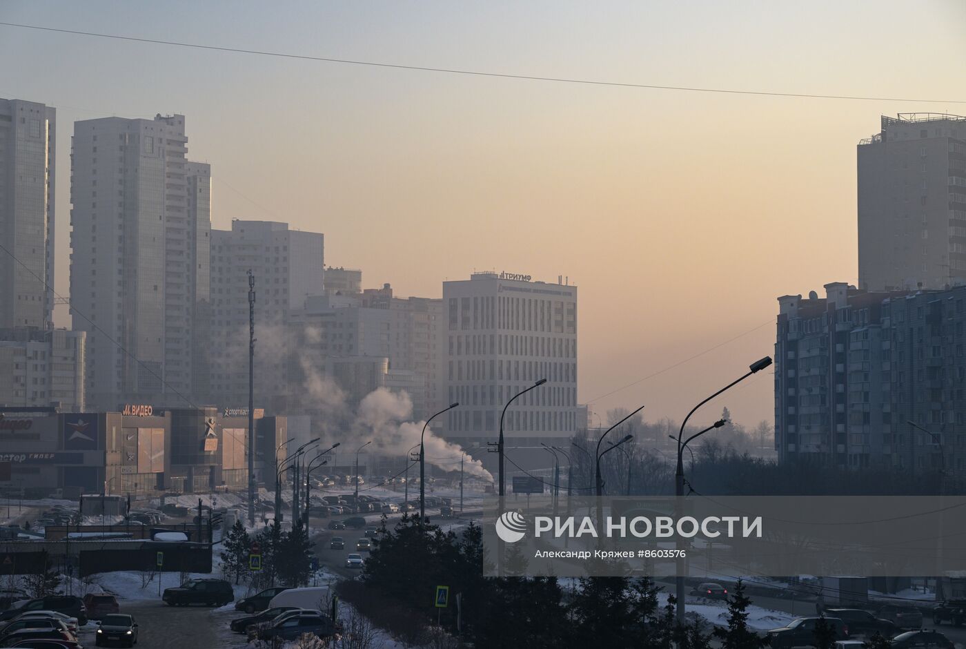 Режим "чёрного неба" в городах Сибири