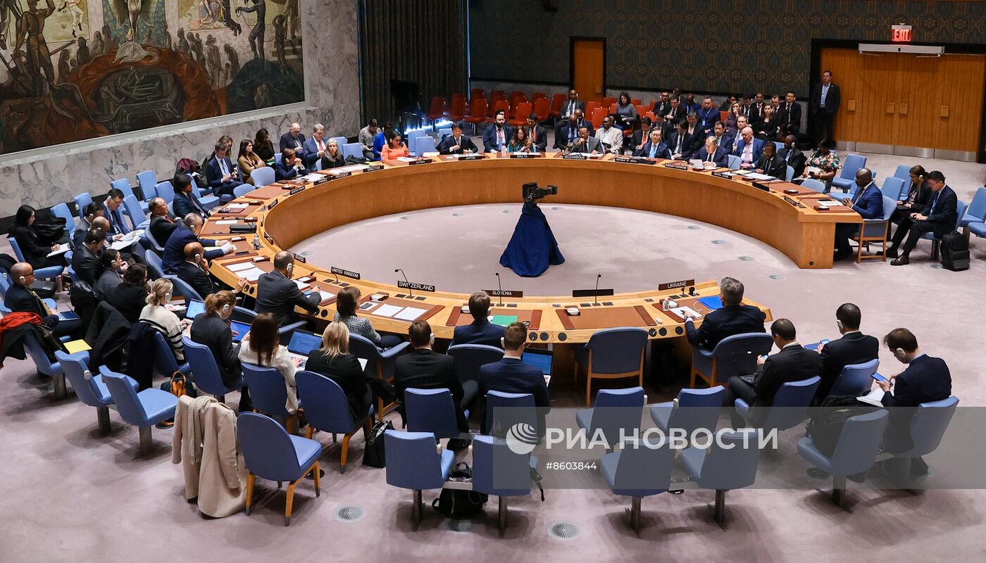 Глава МИД РФ С. Лавров принял участие в заседании СБ ООН по Украине