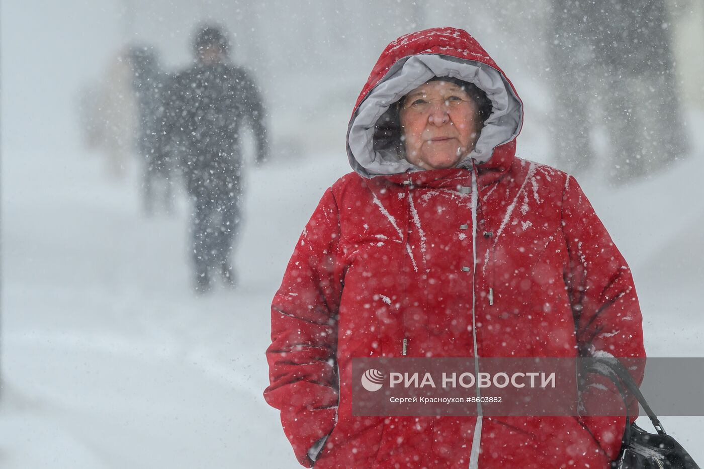 Снежный циклон на Сахалине