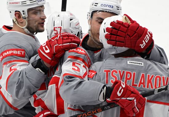 Хоккей. КХЛ. Матч "Динамо" (Москва) - "Спартак"