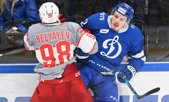 Хоккей. КХЛ. Матч "Динамо" (Москва) - "Спартак"