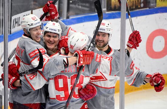 Хоккей. КХЛ. Матч "Динамо" (Москва) - "Спартак"