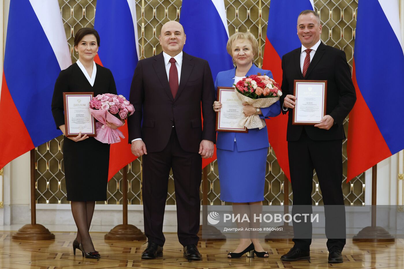 Премьер-министр РФ М. Мишустин вручил премии правительства в области культуры за 2023 год