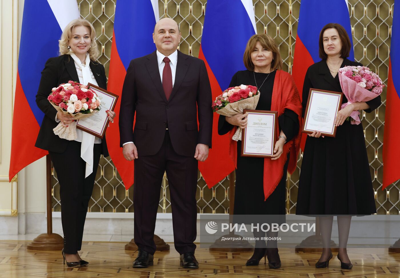 Премьер-министр РФ М. Мишустин вручил премии правительства в области культуры за 2023 год