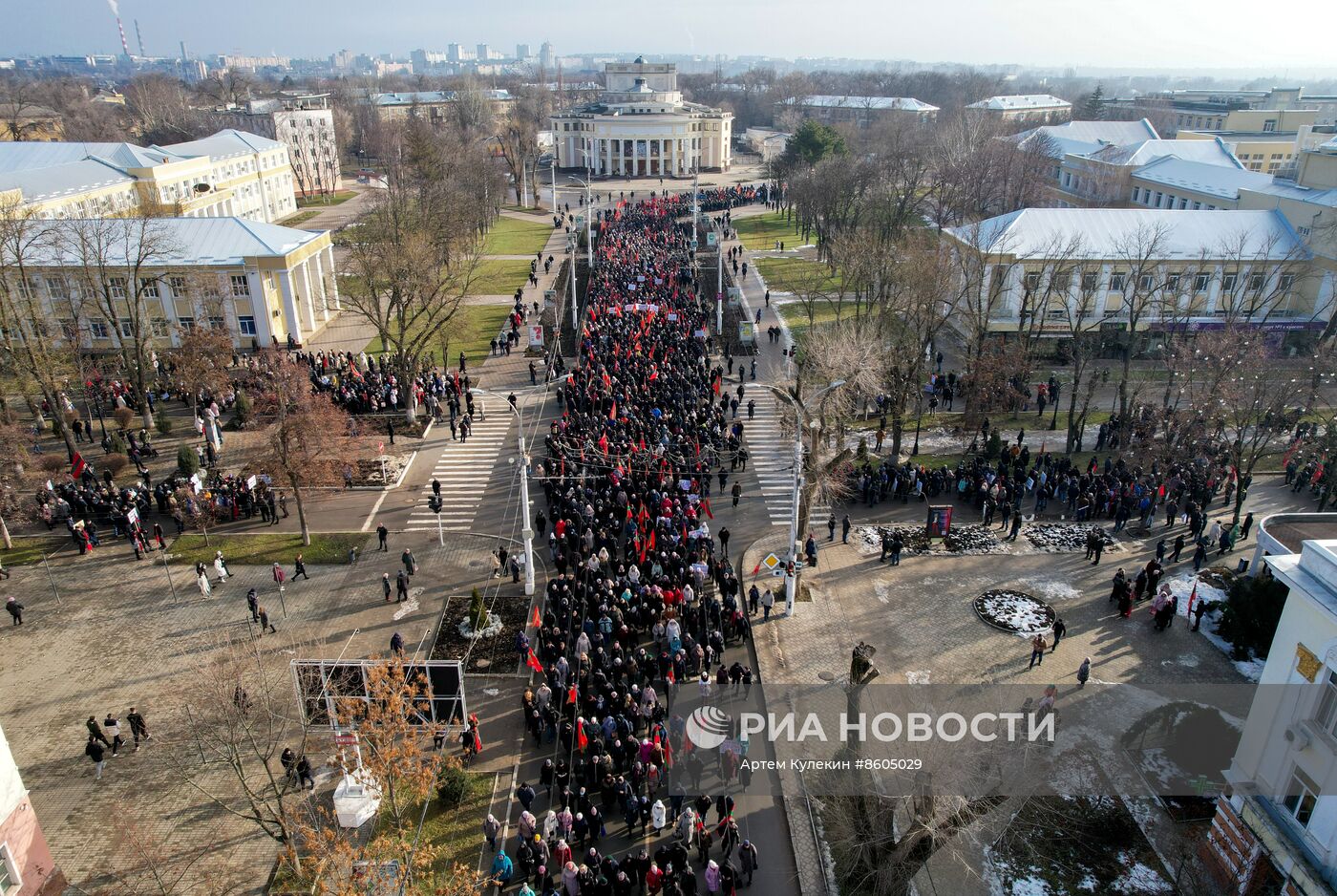 Акция протеста в Тирасполе против экономического давления со стороны Молдовы