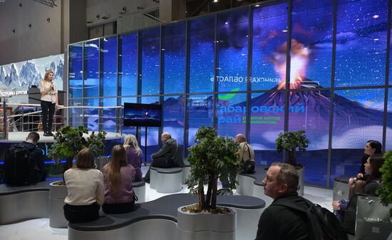 Международная выставка-форум "Россия"
Презентация Хабаровского края, павильон №75
Екатерина Пунтус, министр туризма Хабаровского края
Место: Россия, Москва. Автор: Владимир Астапкович/РИА Новости. Выставка "Россия". Презентации регионов