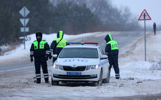 Военно-транспортный самолет Ил-76 потерпел крушение в Белгородской области