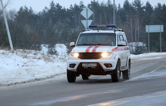 Военно-транспортный самолет Ил-76 потерпел крушение в Белгородской области