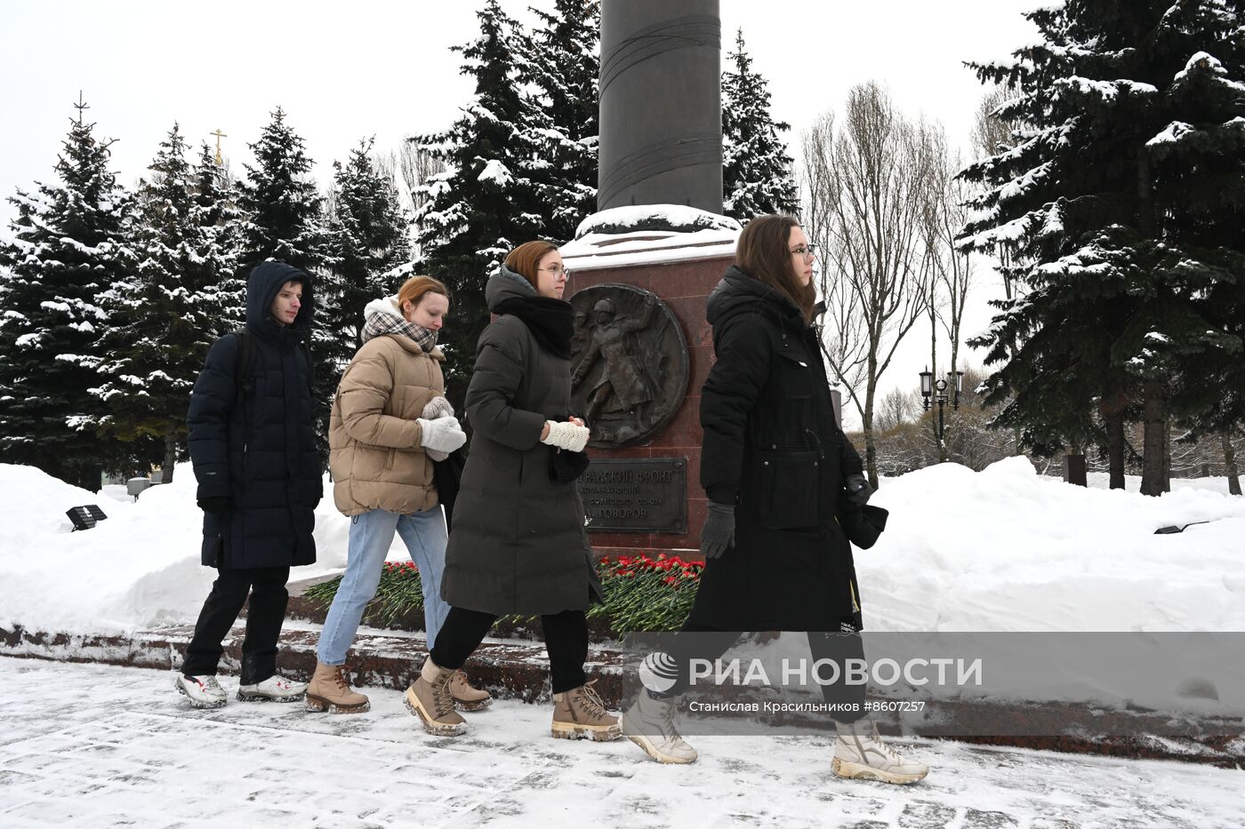 Памятные акции в городах России по случаю годовщины освобождения Ленинграда от фашистской блокады